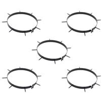 Vejos aeratoriaus spaustukas su smeigėmis 5 pcs Juodas Ø 300 mm