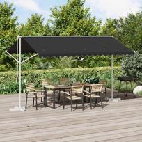 Atvira markizė Antracito 4 × 3 m Poliesteris