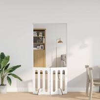Sulankstomas šunų tvora 2 pcs Baltas 100,5 x 38 x 70 cm