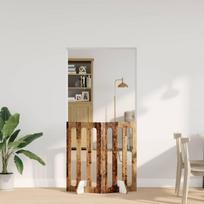 Sulankstomas šunų tvora 2 pcs Ąžuolo mediena 100,5 x 38 x 90 cm