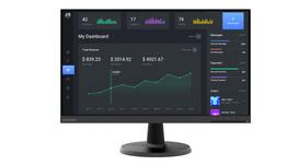 Lenovo C24-40 LED display 60,5 cm (23.8") 1920 x 1080 pikseliai „Full HD“ Juoda