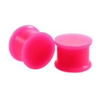 Auskarai tuneliai silikoniniai kamščiai Red Plug, 2vnt; 4mm, 6mm, 8mm, 10mm, 12mm, 14mm