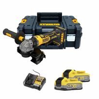 DCG404S2T DeWALT 18V kompaktiškas kampinis šlifuoklis 125 mm (2x3.5 Ah)