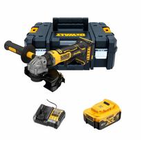 DCG404P1T DeWALT 18V kompaktiškas kampinis šlifuoklis 125 mm (1x5.0 Ah)