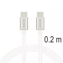 Swissten Textile Universal Quick Charge 3.1 USB-C / USB-C Data and Charging Cable 0.2m silver