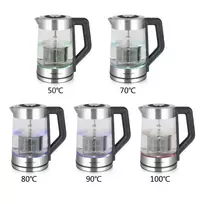 Emerio WK-122730 elektrinis virdulys 1,7 L 2200 W Juoda, Sidabras, Permatomas