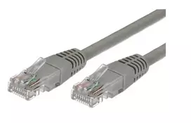 Patch cable cat.5e RJ45 UTP 1m. grey - pack of 10
