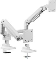 Equip 17"-35" Heavy-Duty Dual Monitor Desk Mount Bracket, White