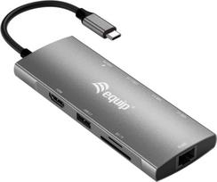 Equip USB-C 9 in 1 Multifunctional Adapter, HDMI 4K/60Hz, Gigabit LAN, USB 3.2 GEN1, SD/TF, 100W USB PD