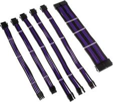 Kolink Core Adept Braided Cable Extension Kit - Jet Black/Titan Purple