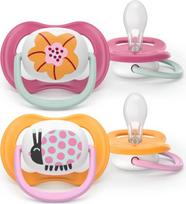Philips Avent - Ultra air soother, 6-18 m, Pink/Orange