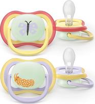 Philips Avent - Ultra air soother, Nighttime, 0-6m, yellow/purple