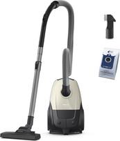 Philips Vacuum Cleaner|PHILIPS|Input power 800 W|Dust capacity 3 L|Cylinder vacuum|Cleaning type Dry|Dust container Dust bag|Colour Black/Beige|XD1101/10