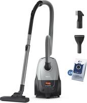 Philips Vacuum Cleaner|PHILIPS|Input power 850 W|Dust capacity 3 L|Cylinder vacuum|Cleaning type Dry|Dust container Dust bag|Colour Black/Grey|XD2142/12