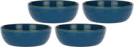 Rose&Tulipani Set of 4 Concerto Blu Avio Salad Bowls - Navy Blue, 20 cm