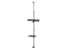 Equip 650621 televizoriaus laikiklis 177,8 cm (70") Juoda, Nerūdijančiojo plieno