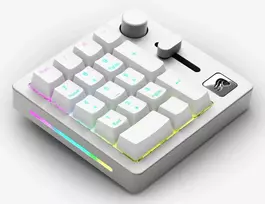 Keychron GMMK Numpad klaviatūra Namams / biurui USB + RF Wireless + Bluetooth Balta