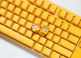 Ducky One 3 Yellow TKL klaviatūra Žaidimams USB Vokiečių Geltona
