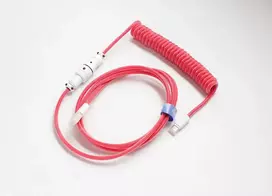 Ducky Premicord USB kabelis 1,8 m USB A USB C Rožinė