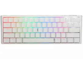 Ducky One 3 Mini Pure White klaviatūra Žaidimams USB Vokiečių Balta