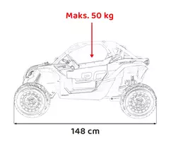 Maverick Turbo RR Buggy Vehicle Blue-Gray Wheels