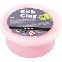 Šilkinis modelinas - rožinė spalva, 40 g