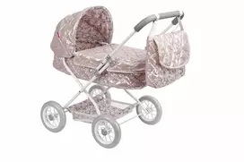 Arias lėlės kūdikio vežimėlis, blizgantis, 55 cm