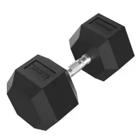 Hanteliai TUNTURI Platinum Hex Rubber Dumbbell, 1-50kg