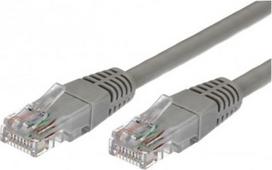 TB Patch cable cat.5e RJ45 UTP 1m. grey - pack of 10
