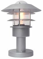 Pastatomas lauko šviestuvas Elstead Lighting Helsingor, 60W, E27, IP44, sidabro sp., 21.8 cm x 30.5 cm