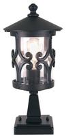 Pastatomas lauko šviestuvas Elstead Lighting Hereford, 60W, E27, IP23, juoda sp., 15 cm x 34 cm