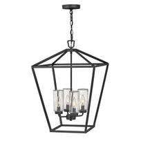 Lauko pakabinamas šviestuvas Quintiesse Alford, 40W, E14, IP44, juoda sp., 43.2 cm x 55.5 cm