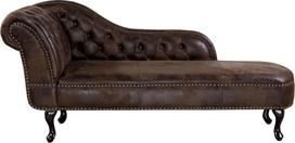 Šezlongas Beliani Nimes Left, ruda sp., 169 cm x 65 cm x 79 cm