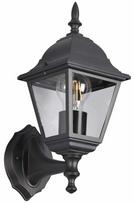 Sieninis lauko šviestuvas Trio Livenza, 60W, E27, IP44, juoda sp., 14 cm x 34 cm