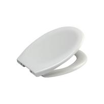 Lėtai užsidarantis klozeto dangtis Soft Touch 45x37 cm, iš plastiko, baltas Duschy