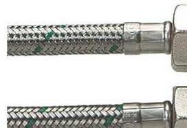 Neoperl Nordic As Jungtis ½ L x ½ L 1500 mm DN8 - „Softpex“ šalto-karšto vandens nerūdijančio plieno pynė