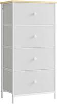 Songmics Komoda 45x30x92.3 cm Balta Audinio Saugykla