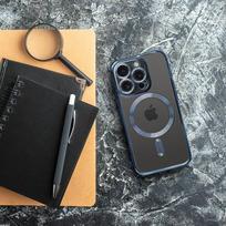 ELECTRO MAG COVER dėklas, suderinamas su MagSafe, SAMSUNG A17 titano mėlynas