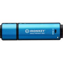 Kingston Ironkey Vault Privacy 50C/512GB/USB 3.2/USB-C/modrá | IKVP50C/512GB | 740617338867