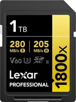 Karta Lexar Professional 1800x SDXC 1 TB Class 10 UHS-II/U3 V60 (LSD1800001T-BNNNG) | LSD1800001T-BNNNG | 843367131839