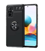 Apsauginis telefono dėklas, skirtas„Xiaomi Redmi Note 10 Pro 4G, juodas, magnetinis, su žiedu