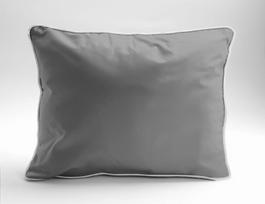 Grynos medvilnės Macosatin pagalvės užvalkalas 70x80 Premium pilka