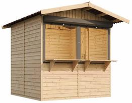 Medinis prekybinis kioskas Timbela SmartSide M149Z, 253 cm x 263 cm x 232 cm, ruda sp.