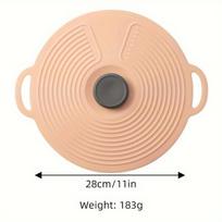 Silikoninis virimo apsaugos dangtis, Šviesiai oranžinė (27,94 cm)-XL