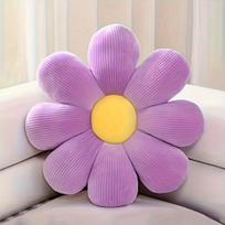Gėlės formos pliušinė pagalvė, Violetinė