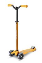 Triratis paspirtukas Micro Maxi Deluxe Pro, geltonas