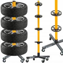 Mobilus stovimas stovas automobilių ratams, 4 vnt., iki 235 mm, sulankstomas