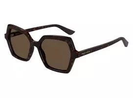 Alexander Mcqueen AM0537S 002 havana 54 Akiniai nuo saulės Moterims