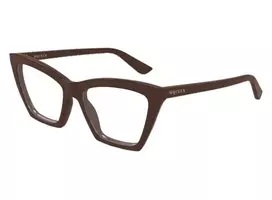 Alexander Mcqueen AM0536O 003 brown 54 Akinių rėmeliai Moterims