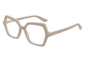 Alexander Mcqueen AM0537O 003 beige 54 Akinių rėmeliai Moterims